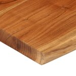 vidaXL Dessus de table 80x80x3 8 cm carré bois massif d'acacia