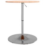vidaXL Table de bar Ø60x89 5 cm bois massif de hêtre