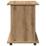 vidaXL Armoire roulante chêne artisanal 60x45x60 cm bois d'ingénierie