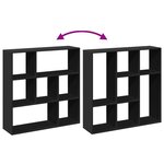 vidaXL Étagère séparatrice de pièce noir 102x29x103 5 cm