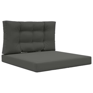 vidaXL Coussin de canapé d'extérieur 2 Pièces Anthracite Polyester