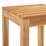 vidaXL Ensemble de bar extérieur 7 Pièces Naturel Bois de teck massif