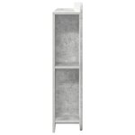 vidaXL Cabinet de Tête de Lit Gris béton Bois d'ingénierie
