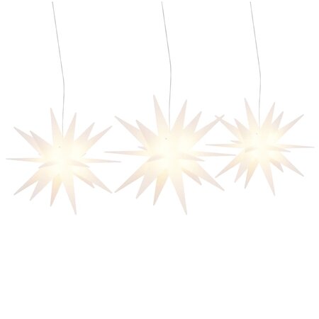 vidaXL Lumières de Noël avec LED 3 Pièces pliable blanc