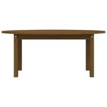 vidaXL Table basse Marron miel 110x55x45 cm Bois massif de pin
