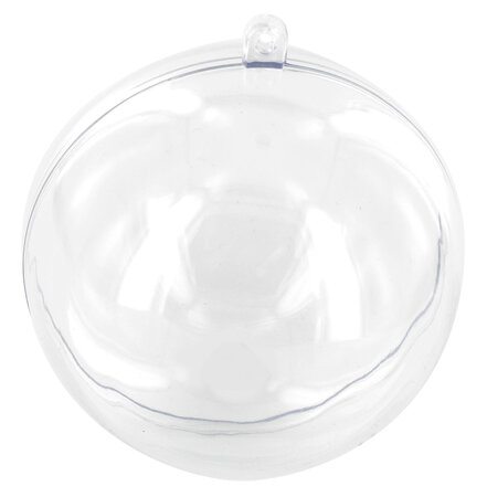 Boule en plastique cristal transparent 20 cm