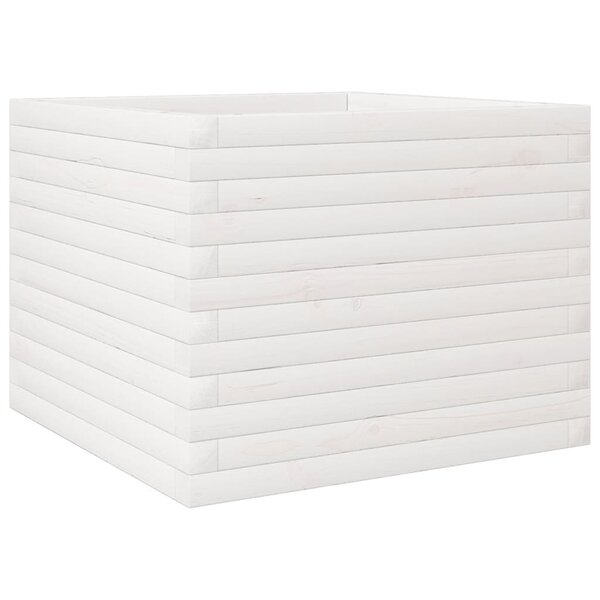 vidaXL Jardinière blanc 60x60x45 5 cm bois de pin massif