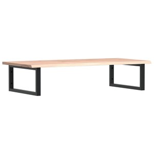 vidaXL Étagère de vasque murale acier et bois de chêne massif