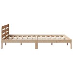 vidaXL Cadre de lit sans matelas 120x200 cm bois de pin massif