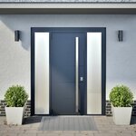 vidaXL Jardinières 2 Pièces 40x40x40 cm acier inoxydable