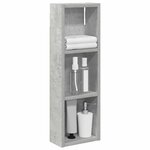 vidaXL Armoire murale de salle de bain Gris Béton 20 x 10 x 60 5 cm