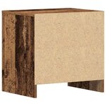 vidaXL Cabinet de chevet avec tiroir Bois ancien 45 x 34 x 44.5 cm