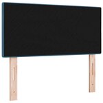 vidaXL Tête de lit avec des lumières à LED Réglable Bleu 90 cm Velours
