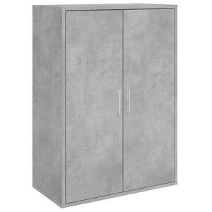 vidaXL Buffet gris béton 60x31x84 cm bois d'ingénierie