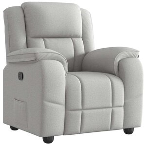 vidaXL Fauteuil inclinable gris nuage tissu
