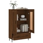 vidaXL Buffet haut chêne marron 69 5x31x115 cm bois d'ingénierie