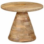 vidaXL Table d'appoint Ø50x40 cm bois de manguier massif