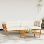 vidaXL Unité du canapé en palette de jardin 2 Pièce