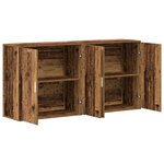 vidaXL Buffets 2 Pièces Bois ancien 79x38x80 cm Bois d'ingénierie