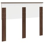 vidaXL Tête de lit Chêne brun 135 cm Bois d'ingénierie