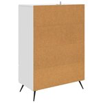 vidaXL Buffet Blanc 66 x 34 5 x 95 cm Bois d'ingénierie