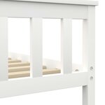 vidaXL Cadre de lit Blanc Bois de pin massif 100 x 200 cm