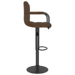 vidaXL Tabourets de bar lot de 2 marron tissu