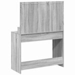 vidaXL Table de Toilette avec étagère Gris Sonoma 100 x 41 x 135 cm