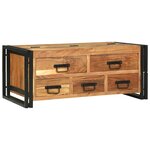vidaXL Table basse Marron 90 x 50 x 38 cm Bois d'acacia massif
