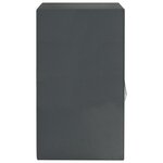 vidaXL Coffre-fort numérique électronique avec étagère Gris foncé 40x35x60 cm Acier