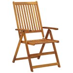 vidaXL Chaises pliables de jardin 6 Pièces avec coussins Bois d'acacia