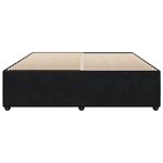 vidaXL Cadre de lit sans matelas noir 200x200 cm velours