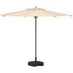 vidaXL Base de parasol extérieur Noir 45 x 45 x 29.5 cm Plastique