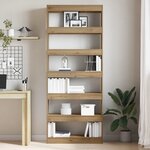vidaXL Bibliothèque/Cloison en Chêne 80x30x198 cm