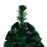 vidaXL Sapin de Noël artificiel avec support vert 210 cm fibre optique