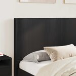 vidaXL Cadre de lit avec rangement et tête de lit Noir 120 x 200 cm
