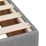 vidaXL Cadre de lit sans matelas gris clair 80x200 cm tissu