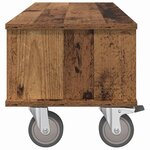 vidaXL Meuble TV Bois ancien 100 x 35 x 35 cm Bois d'ingénierie