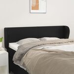 vidaXL Tête de lit avec oreilles Gris 147x23x78/88 cm Similicuir