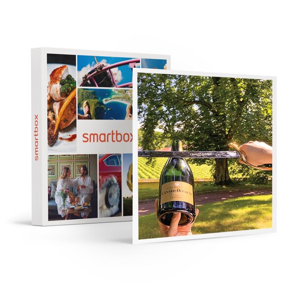 SMARTBOX - Coffret Cadeau Initiation au sabrage  visite de caves et bouteille de champagne près de Reims -  Gastronomie