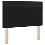 Tête de lit design simple noire 100 cm en simili cuir