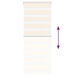 vidaXL Store zèbre beige marbré largeur du tissu 55 9 cm polyester