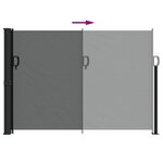 vidaXL Auvent latéral rétractable anthracite 140x300 cm