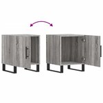 vidaXL Table de chevet sonoma gris 40x40x50 cm bois d'ingénierie