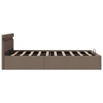 vidaXL Cadre de lit à rangement hydraulique sans matelas 140x200 cm
