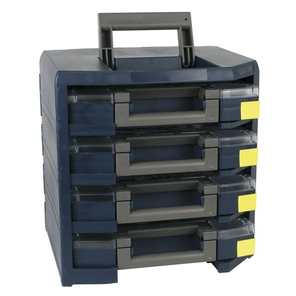 Casier de rangement handyboxxser avec mallettes 4x5x5 raaco 137966