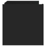 vidaXL Table basse noir 100x50x50 cm bois d'ingénierie