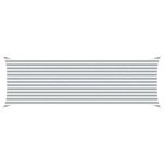vidaXL Voile d'ombre Gris clair et blanc 2 x 6 m