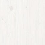 vidaXL Cadre de lit Blanc Bois massif 200x200 cm