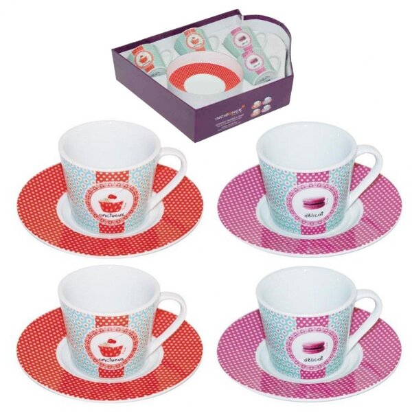 Coffret 4 tasses à café mini délices